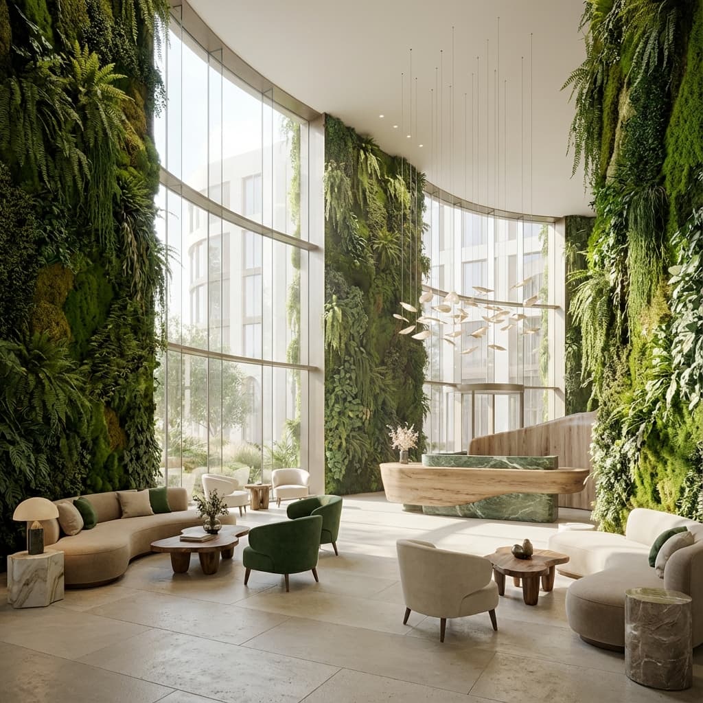 O Poder do Design Biofílico na Experiência do Hóspede